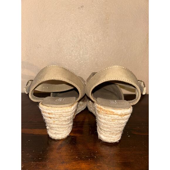 Coldwater Creek Coastal Cowgirl Hippie Beaded & Embroidered Espadrilles Wedges - Picture 6 of 7